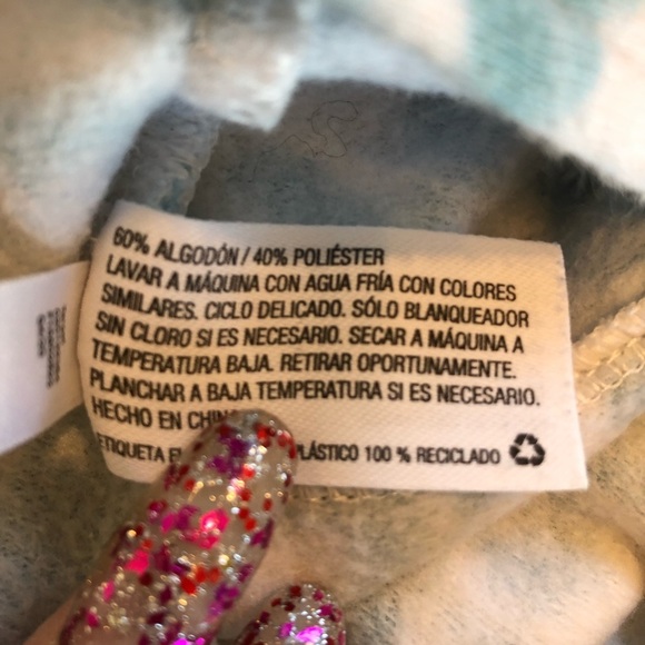 🌈 6/$60, Colsie, Tie Dye Onesie, Blue/White, Medium - Picture 7 of 7